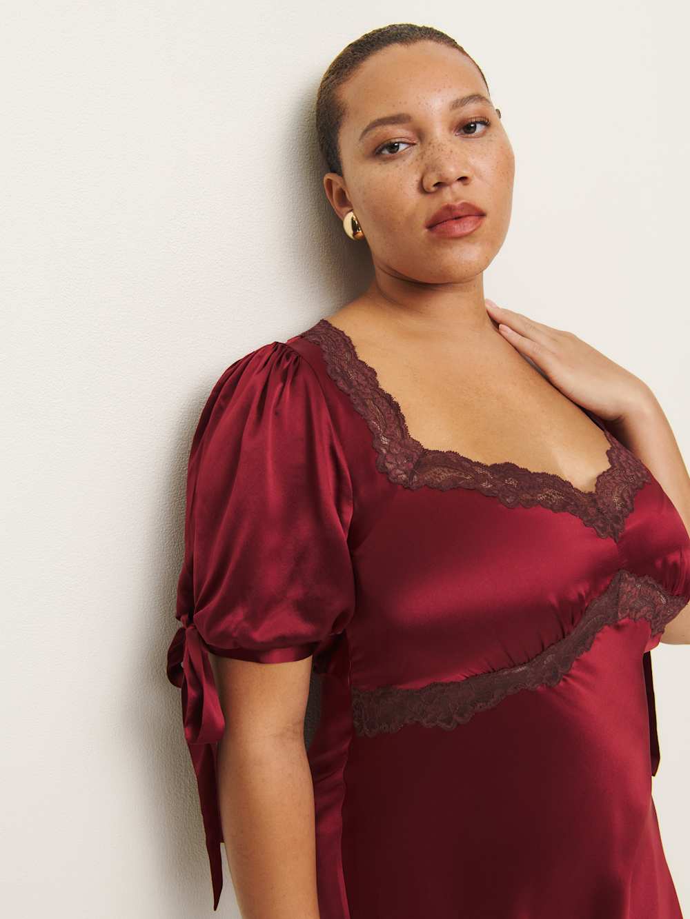 Stella Silk Dress Es - Crimson Clover