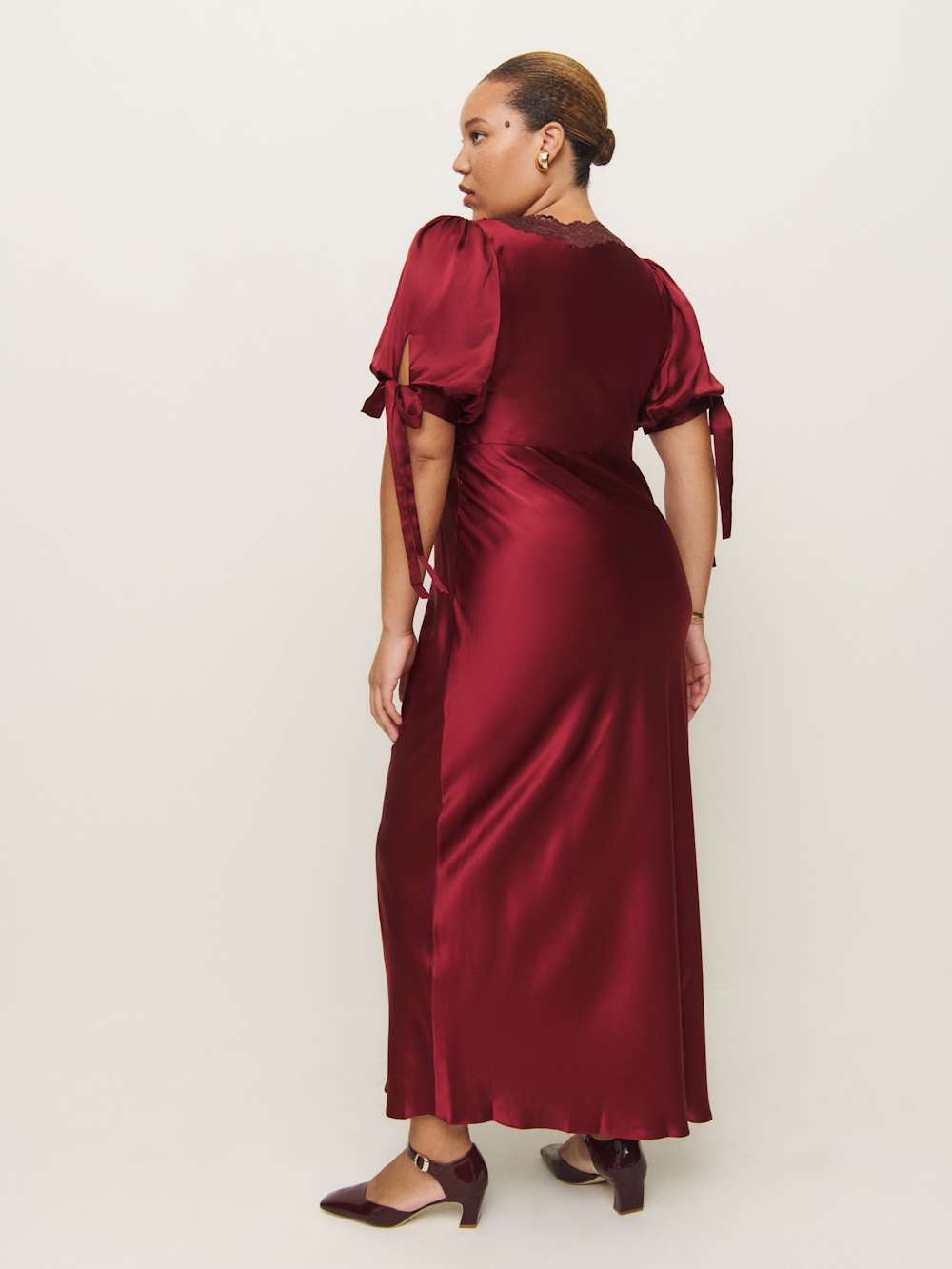 Stella Silk Dress Es - Crimson Clover