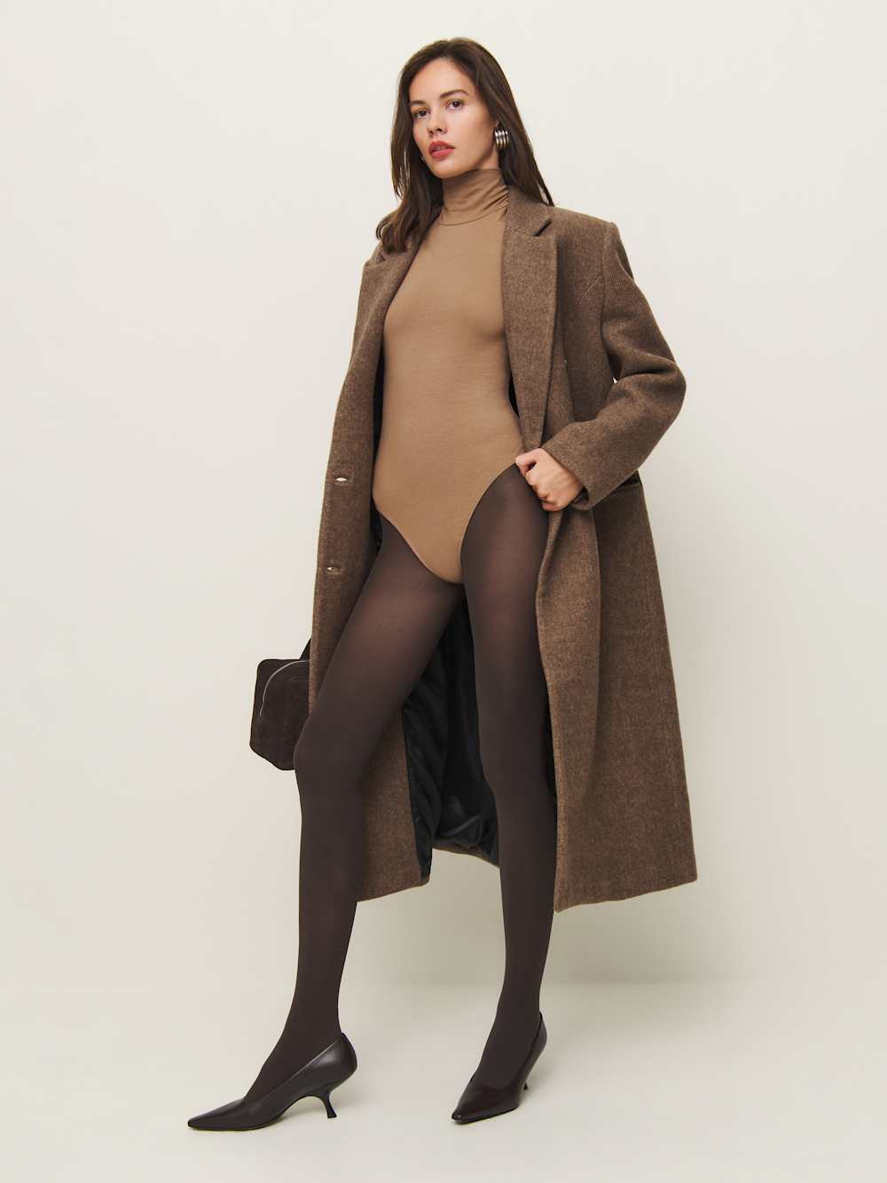 Swedish Stockings Olivia Premium Tights - Dark Brown