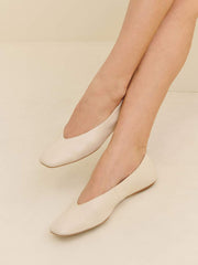 Prudence Ballet Flat - Almond Leather
