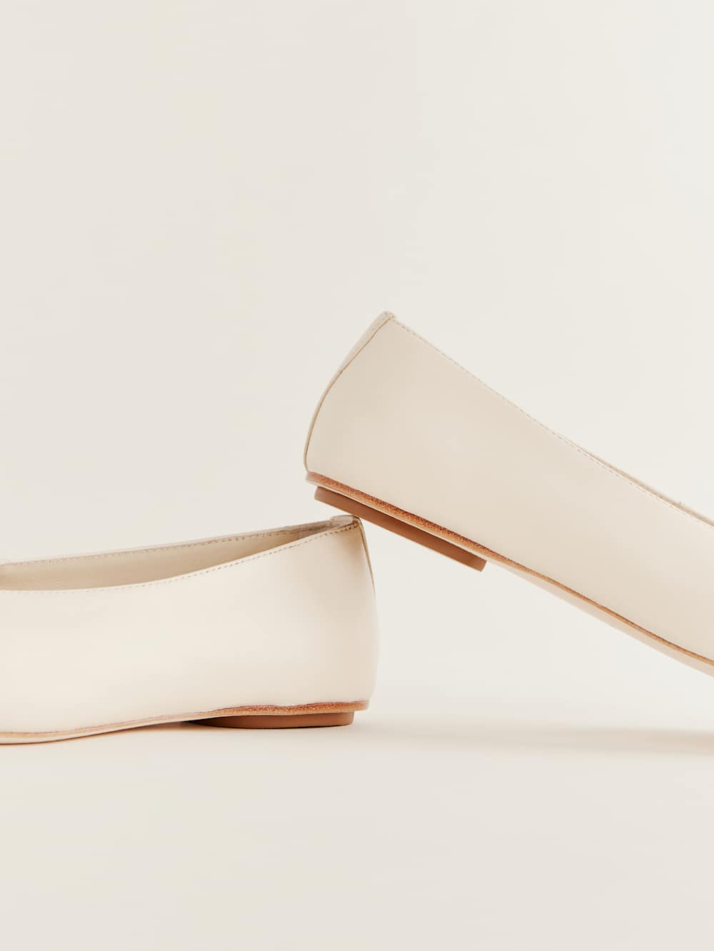 Prudence Ballet Flat - Almond Leather