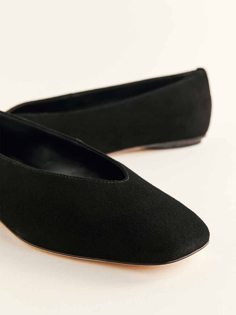 Prudence Ballet Flat - Black Suede