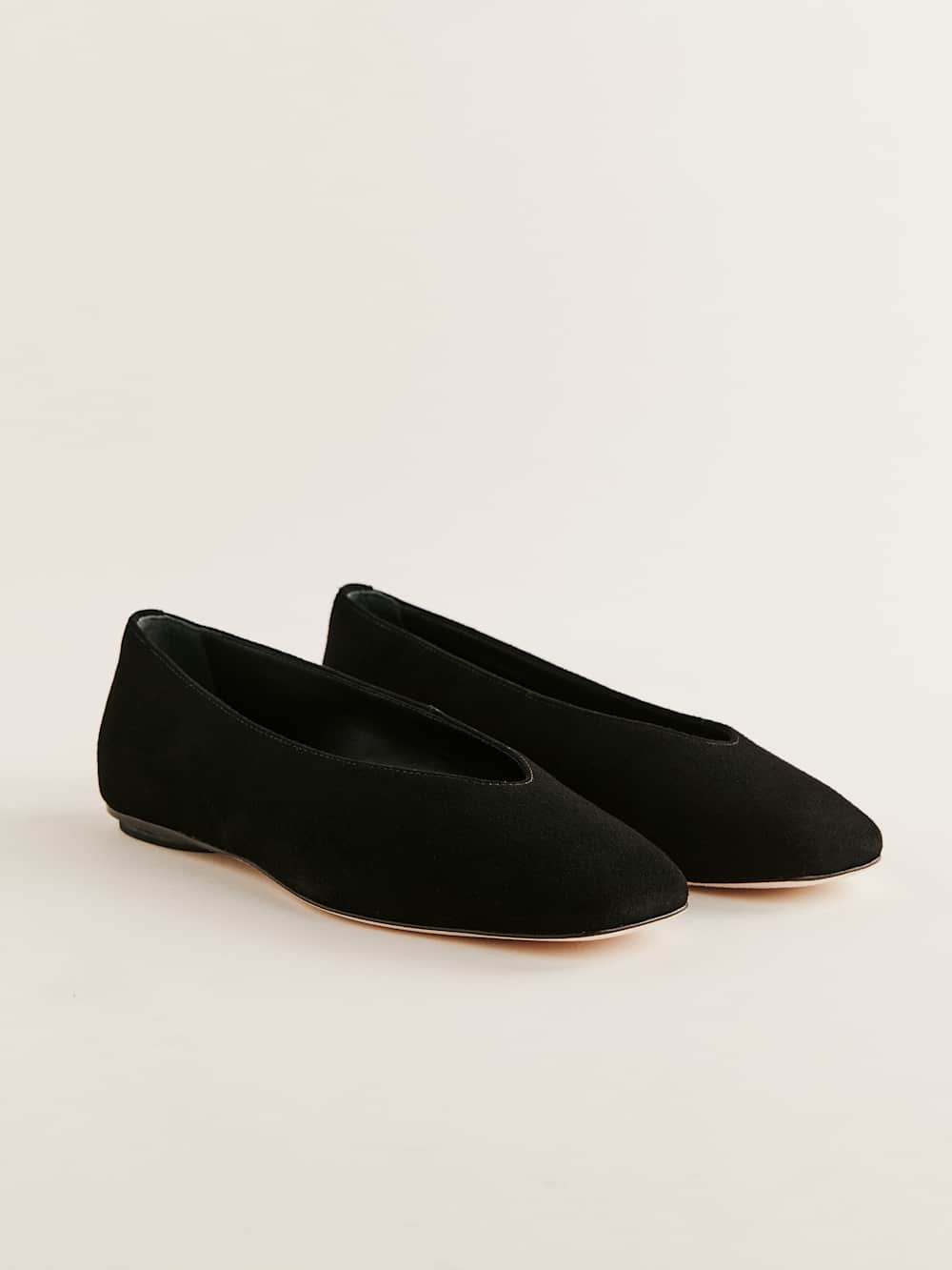 Prudence Ballet Flat - Black Suede