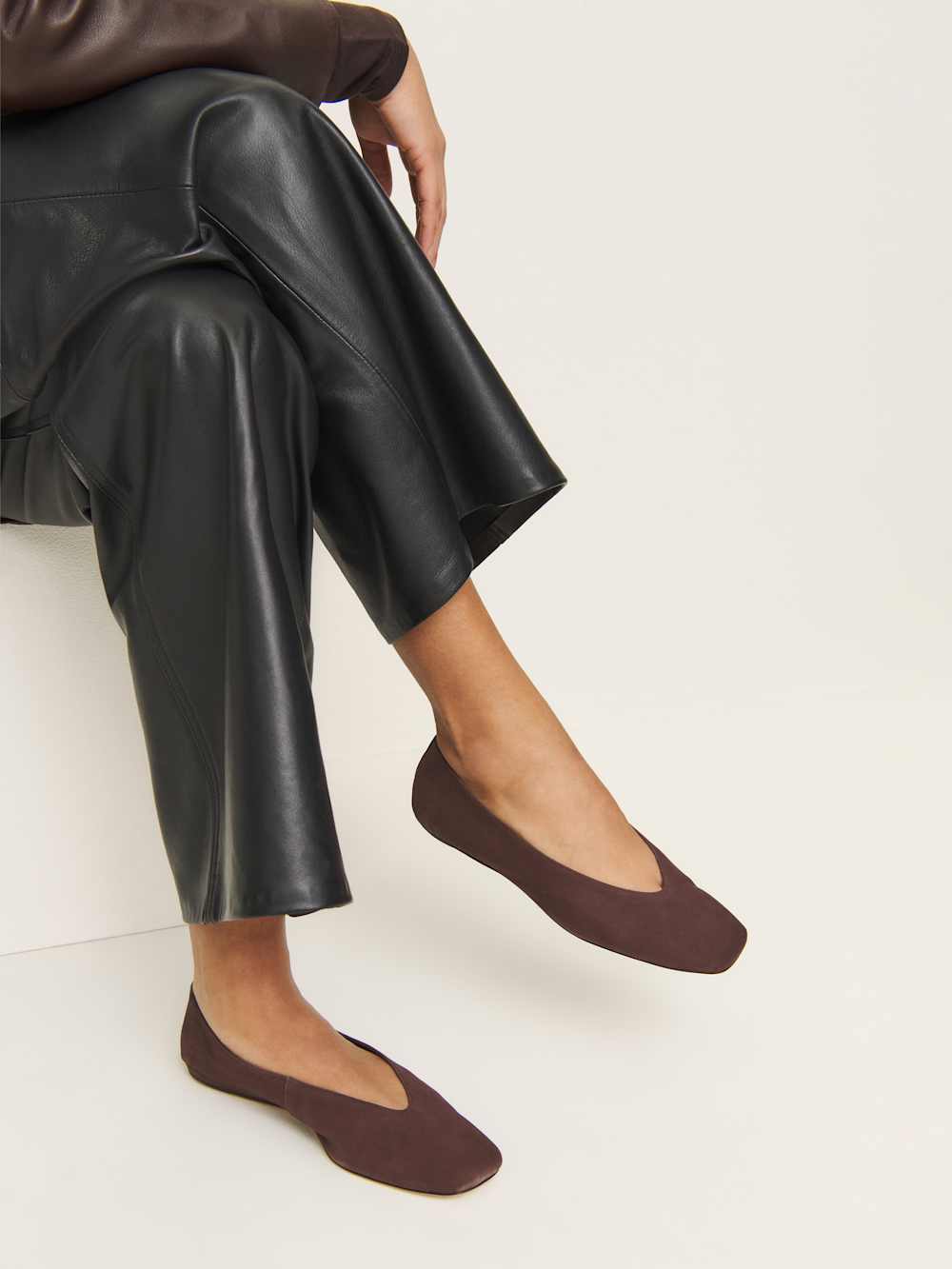 Prudence Ballet Flat - Espresso Suede