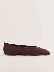 Prudence Ballet Flat - Espresso Suede
