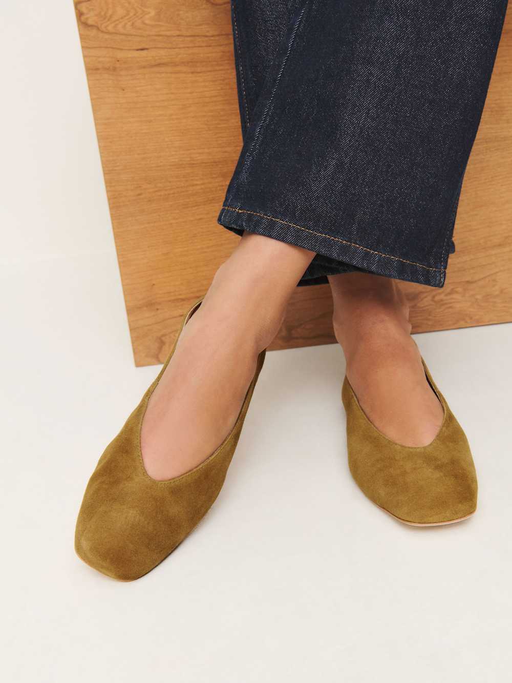 Prudence Ballet Flat - Bog Suede