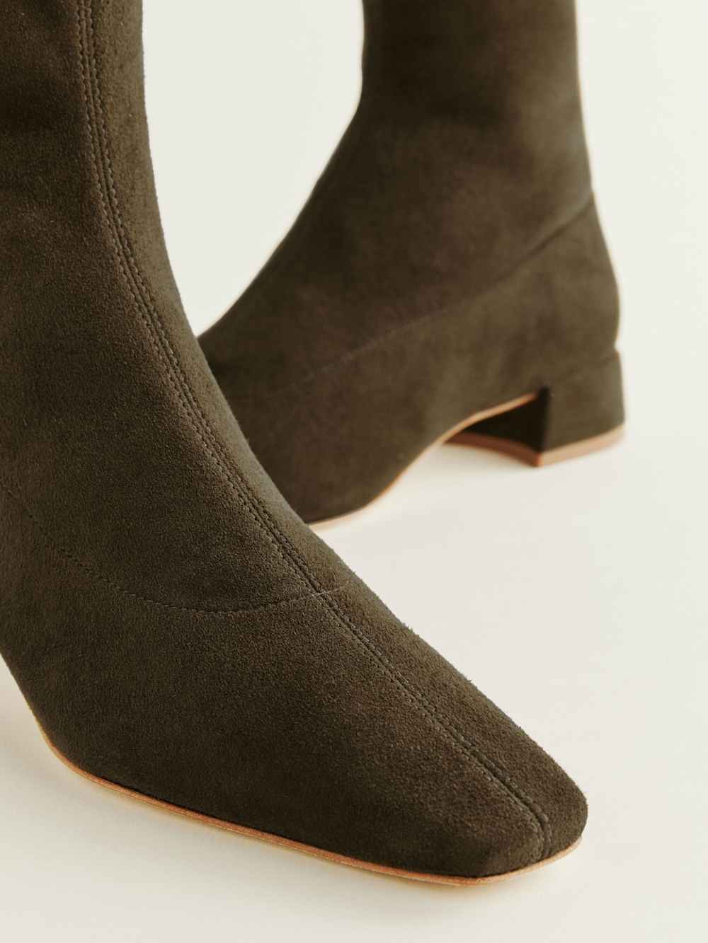 Rosina Ankle Boot - Truffle Stretch Suede