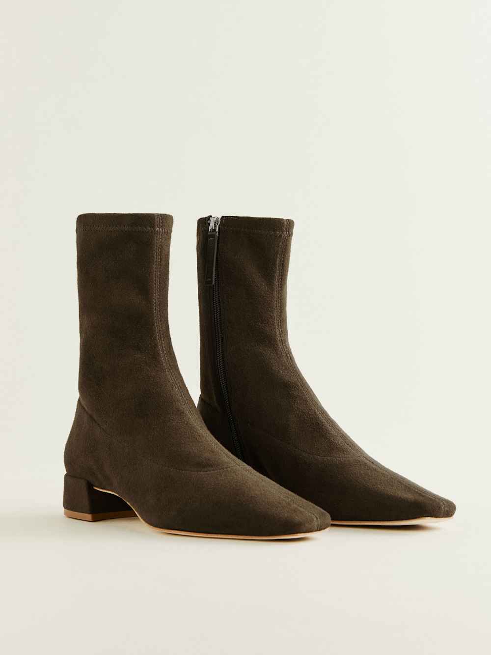 Rosina Ankle Boot - Truffle Stretch Suede