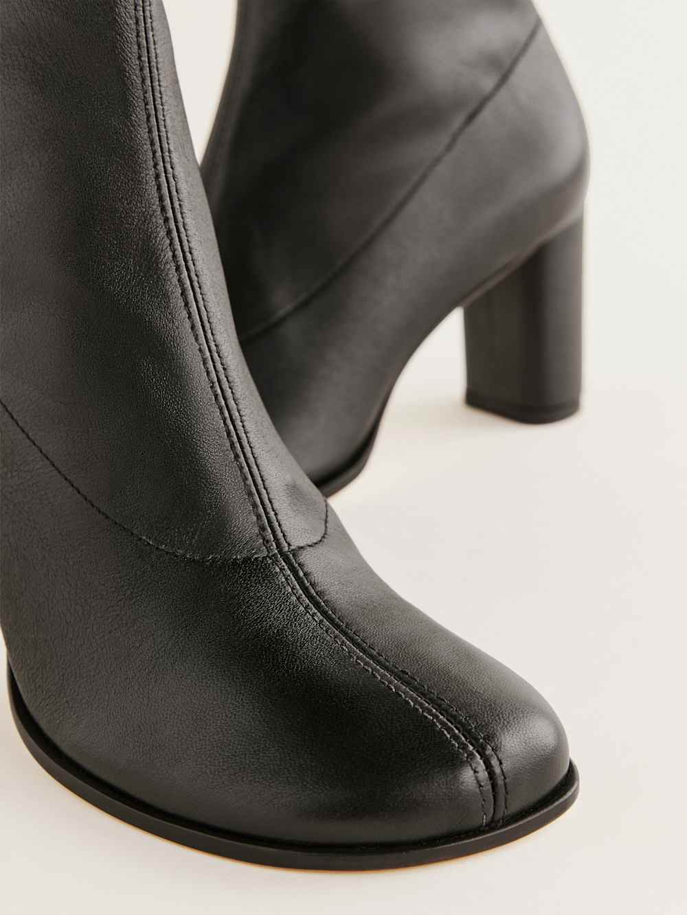 Presley Ankle Boot - Black Stretch Leather