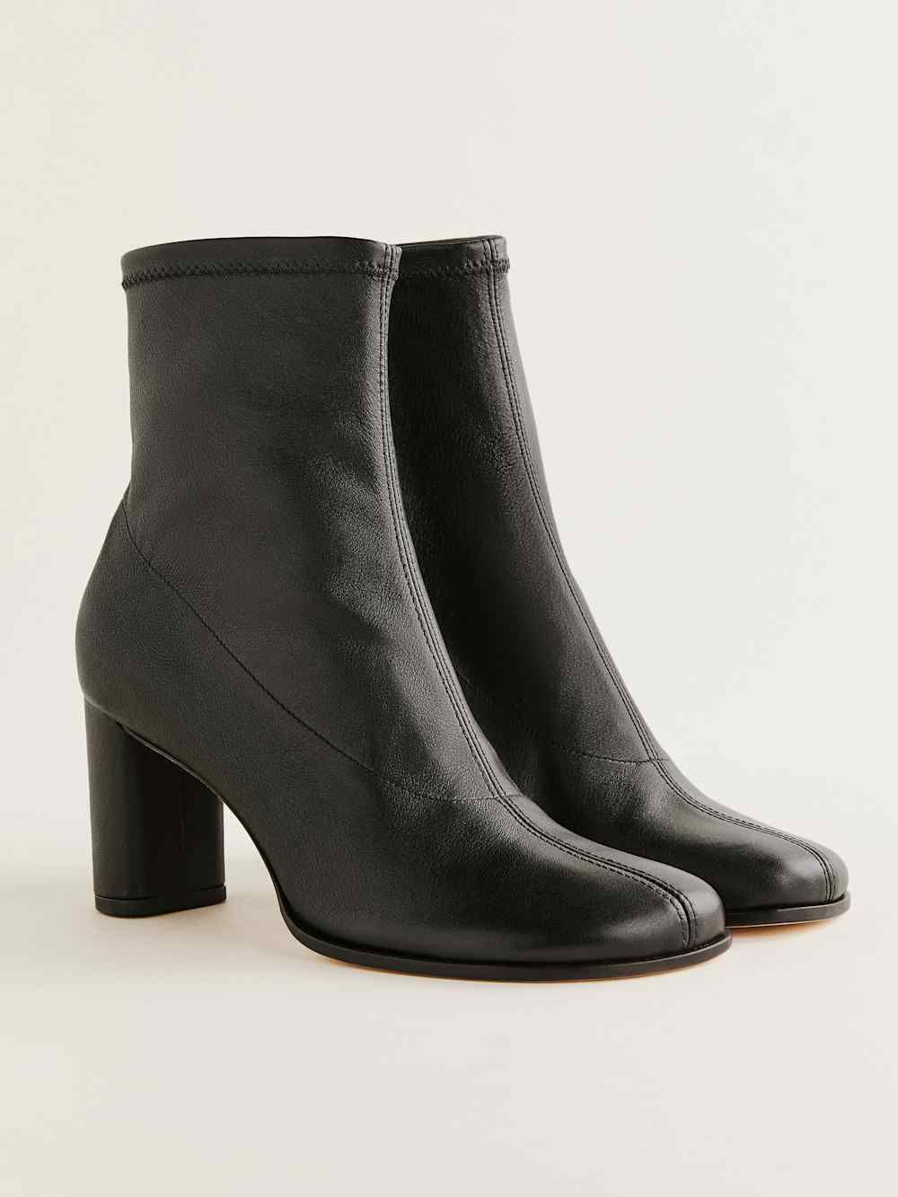 Presley Ankle Boot - Black Stretch Leather