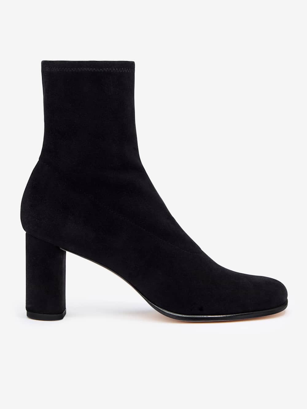 Presley Ankle Boot - Black Stretch Suede
