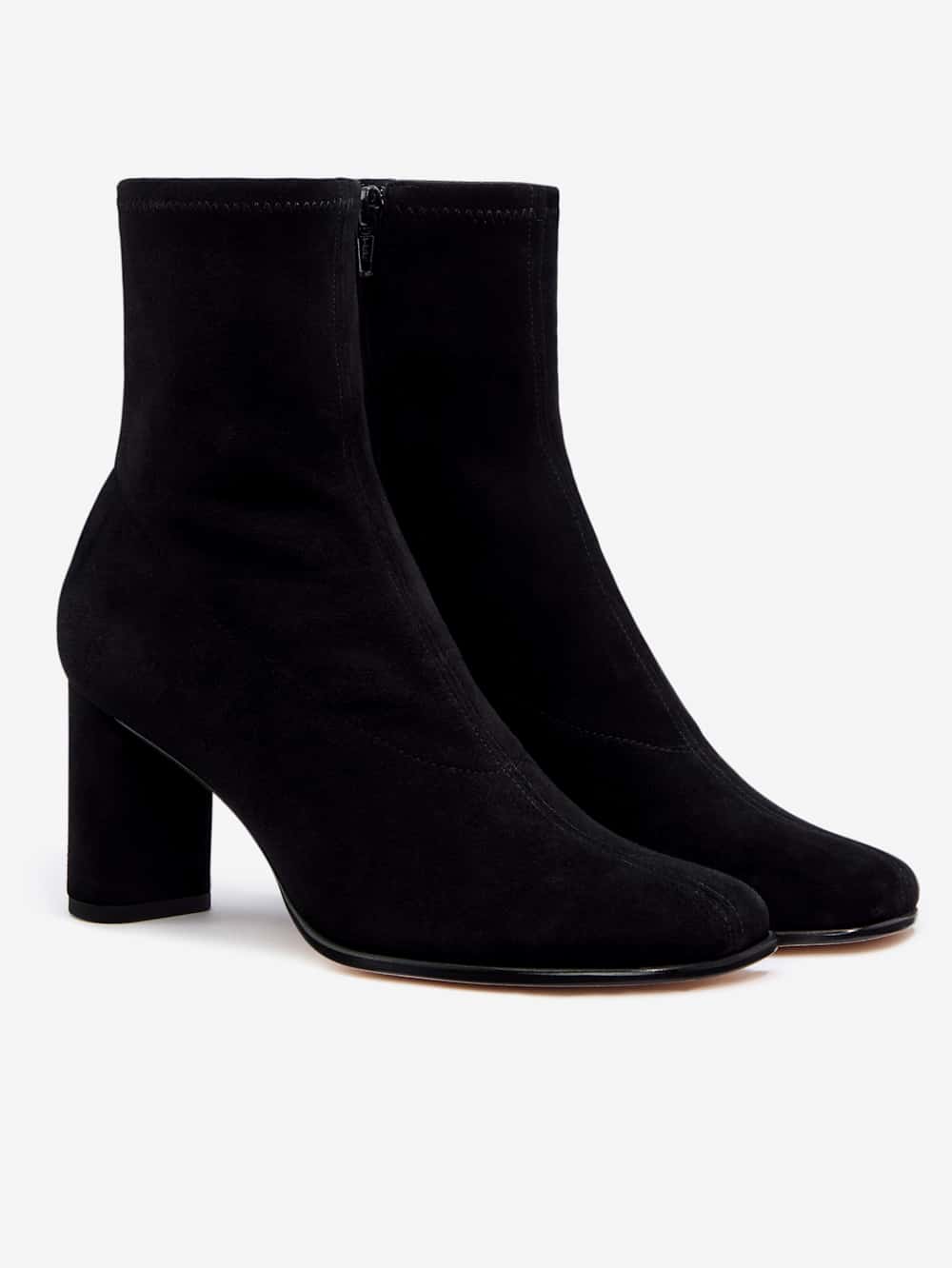 Presley Ankle Boot - Black Stretch Suede