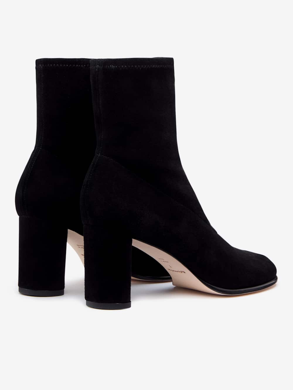Presley Ankle Boot - Black Stretch Suede