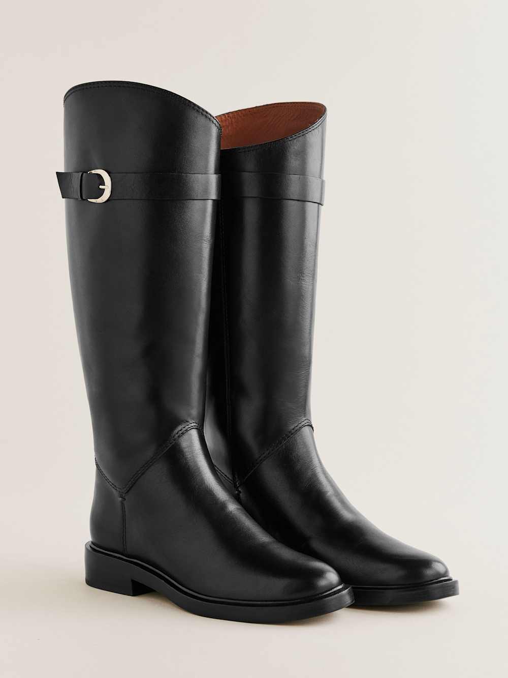 Franklin Knee Boot - Black Leather