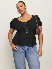 Minette Top Es - Black
