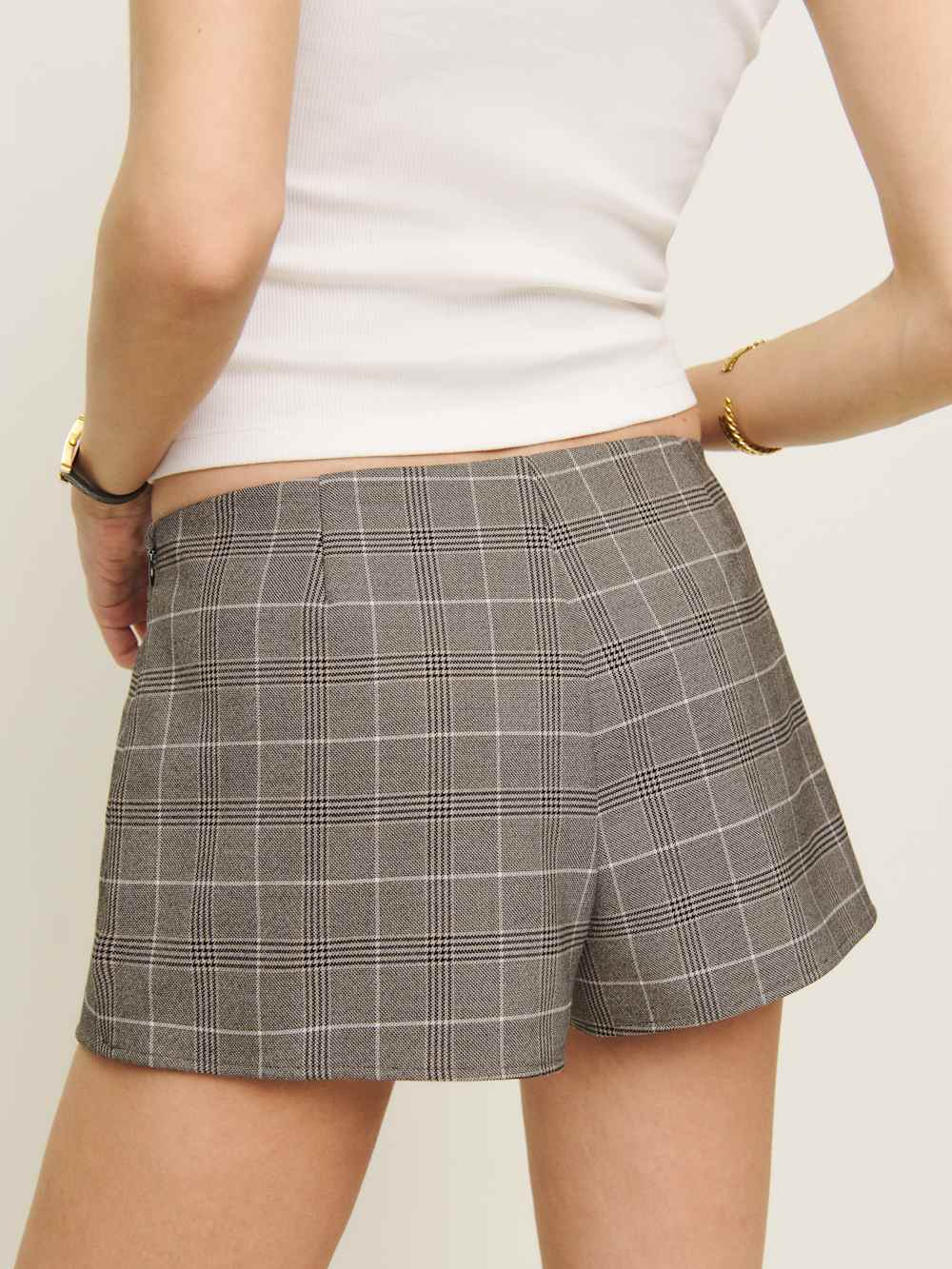 Mia Skort - Brown Plaid