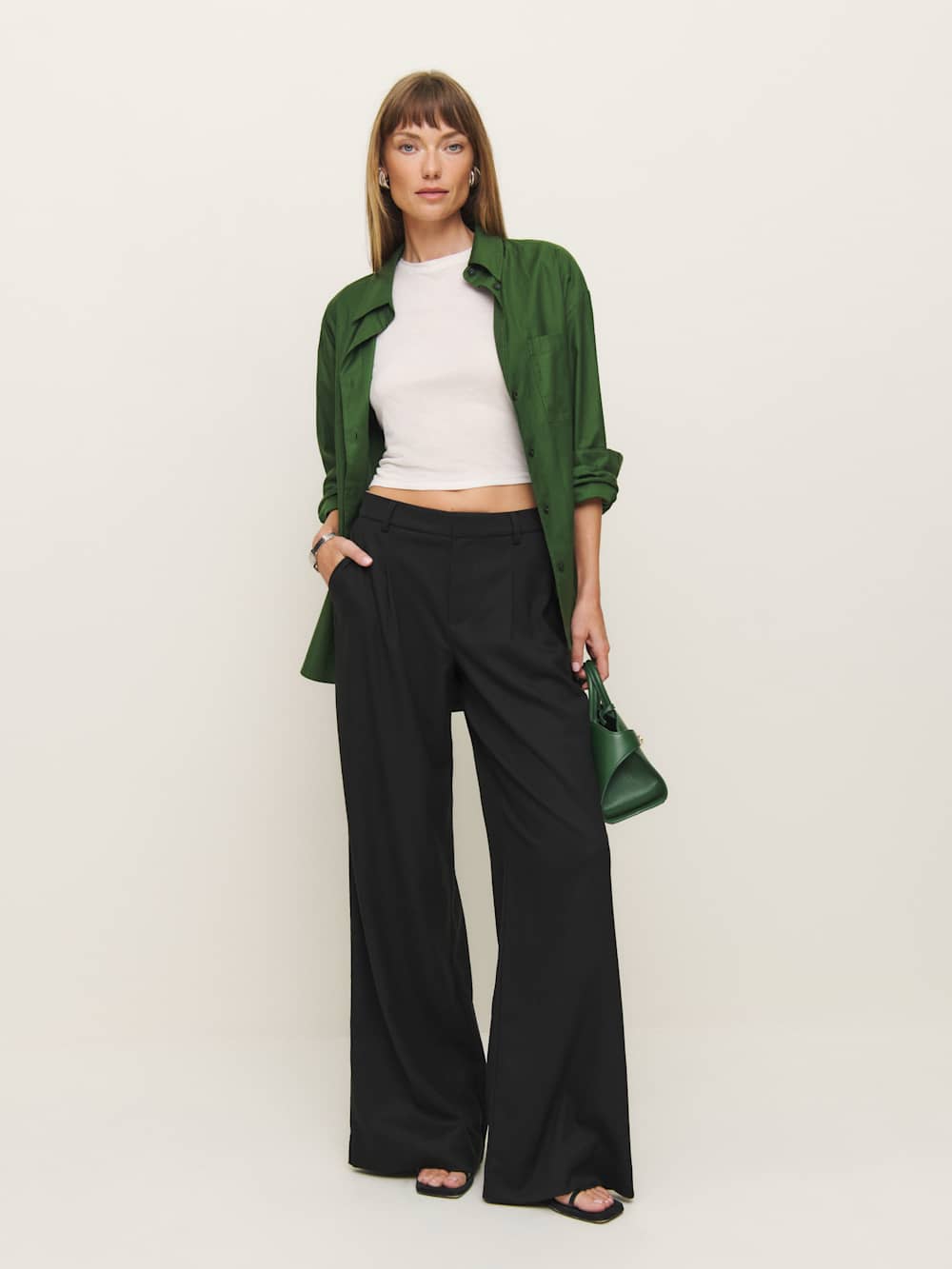 Ashwin Low Rise Pant - Black