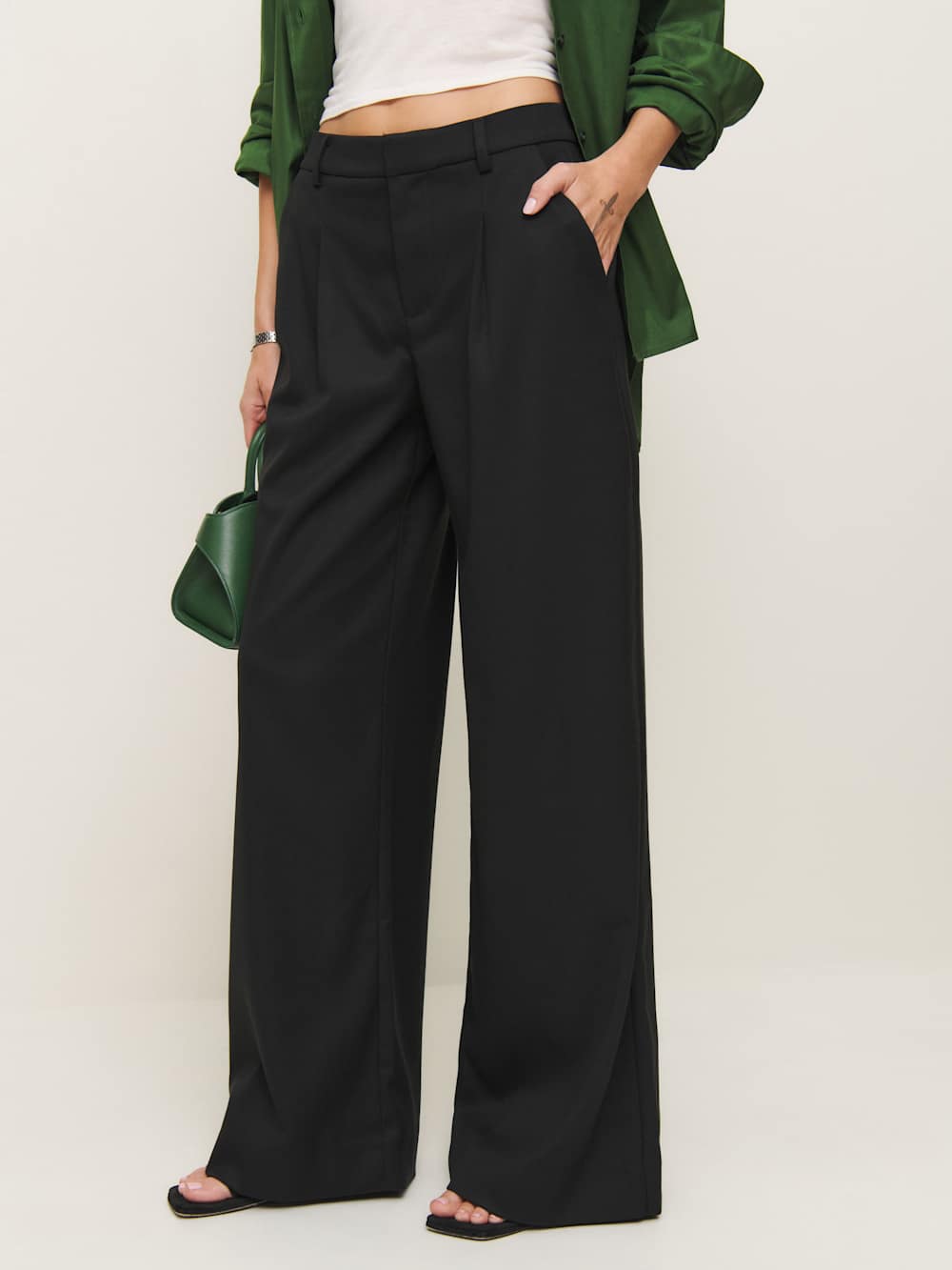 Ashwin Low Rise Pant - Black