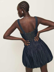 Delia Denim Mini Dress - Liffey