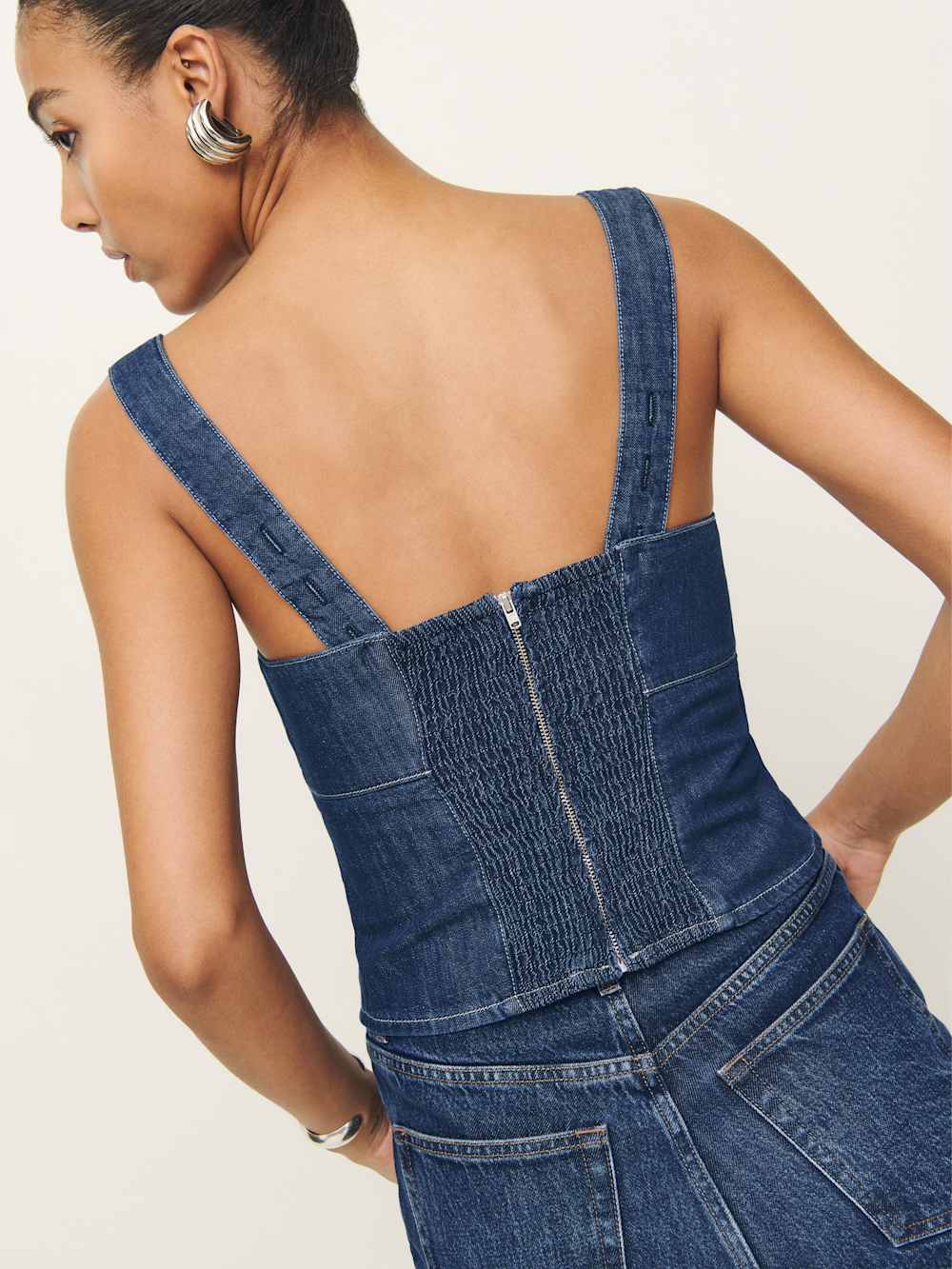 Tagliatelle Denim Top - Ellis