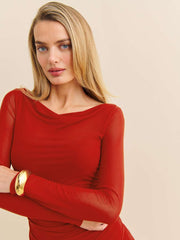 Reese Knit Dress - Red