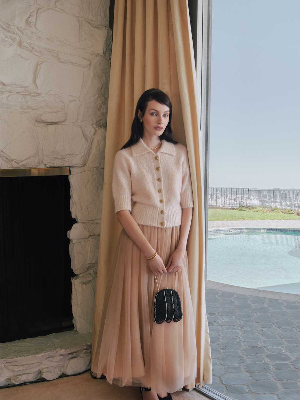 Daphne Collared Cardigan - Sorbet