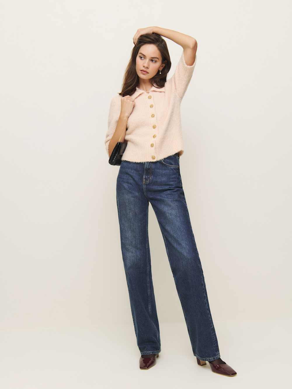 Daphne Collared Cardigan - Sorbet