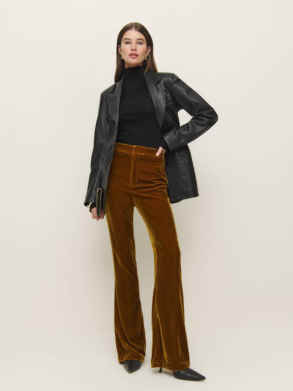 Sora Velvet Pant - Copper