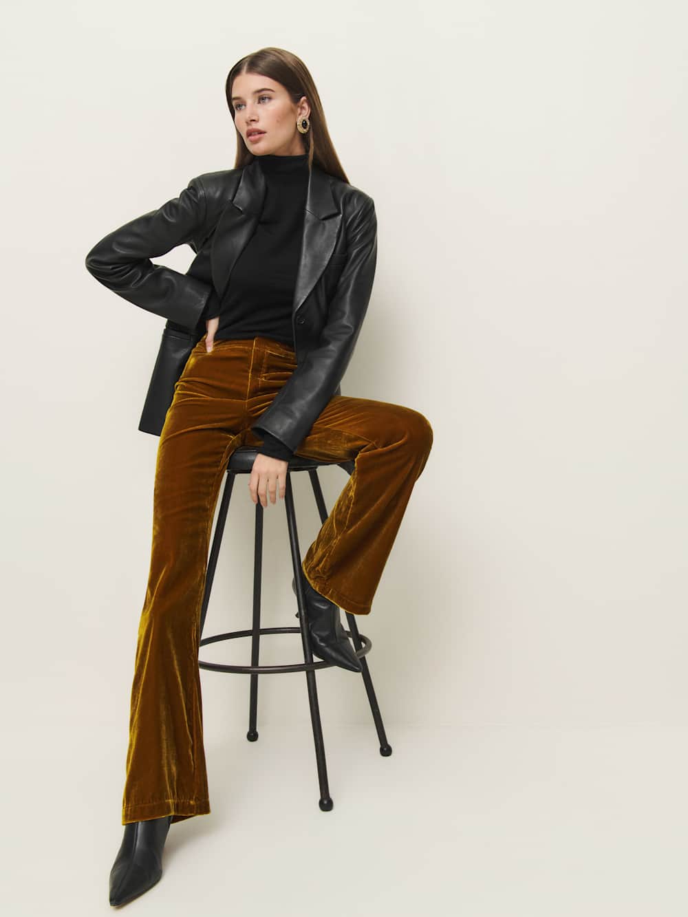 Sora Velvet Pant - Copper
