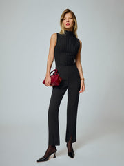 Pierre Mid Rise Pant - Black
