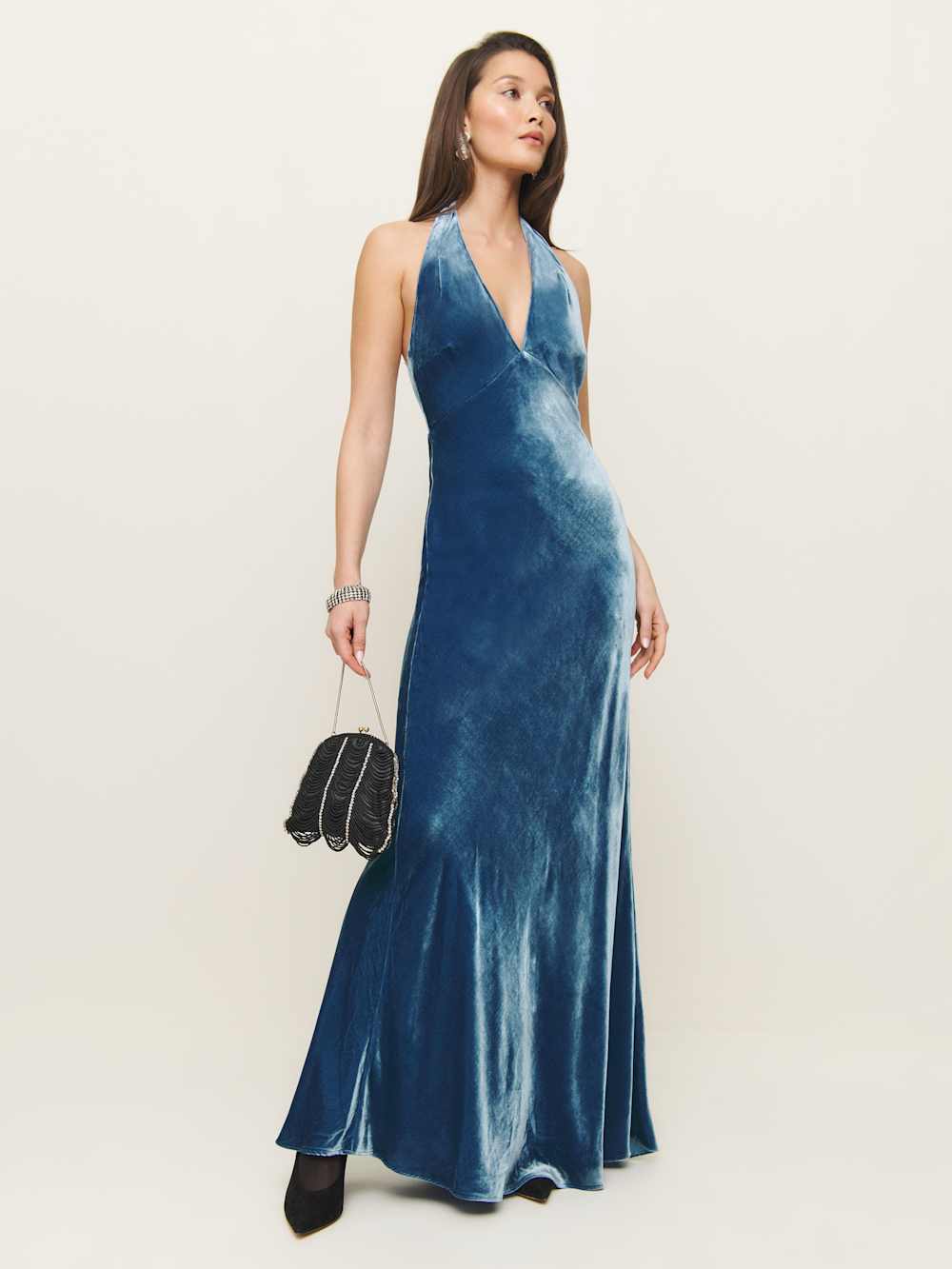 Daniella Velvet Dress - Starry Night