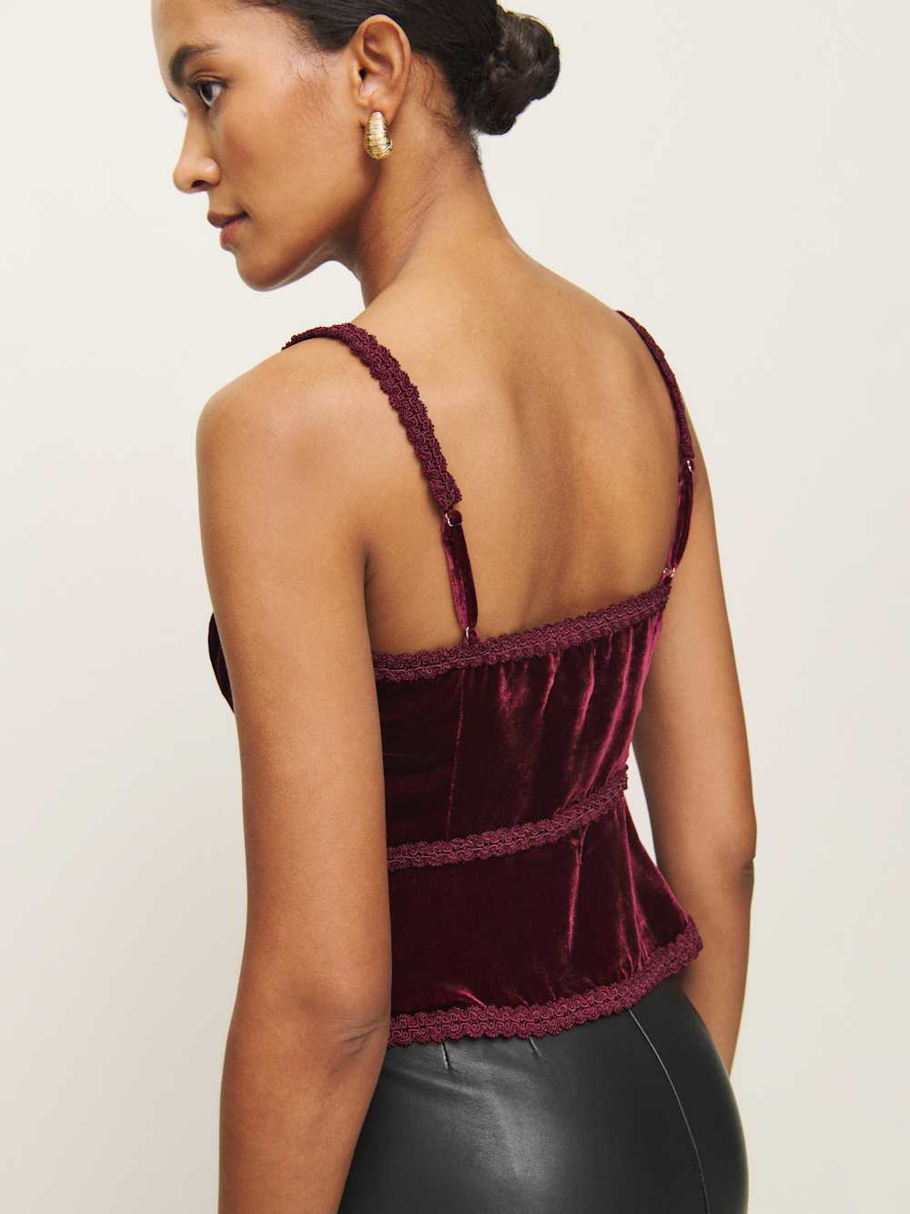 Minna Velvet Top - Chianti