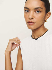 Ryland Pointelle Tank - White
