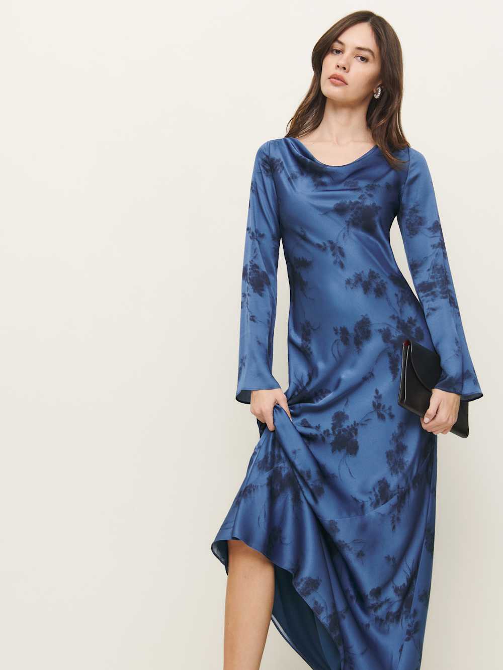 Ciana Satin Dress - Fantasy