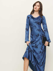 Ciana Satin Dress - Fantasy