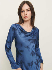 Ciana Satin Dress - Fantasy