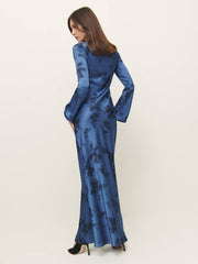 Ciana Satin Dress - Fantasy