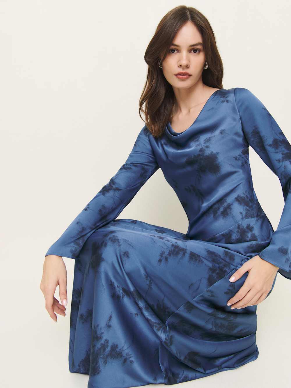 Ciana Satin Dress - Fantasy