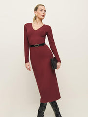 Amira Knit Dress - Chianti