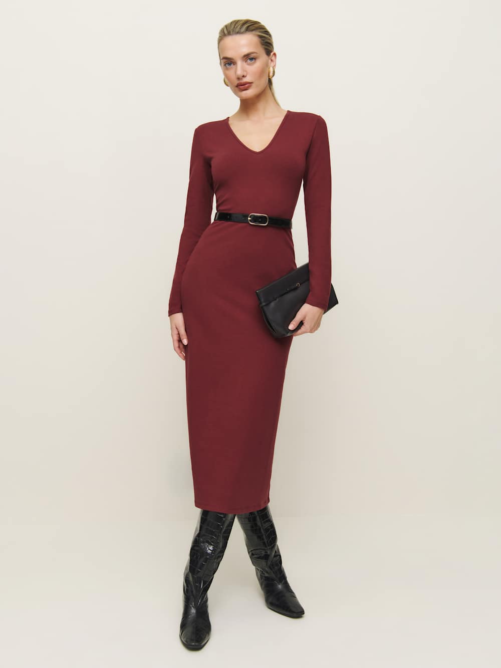 Amira Knit Dress - Chianti