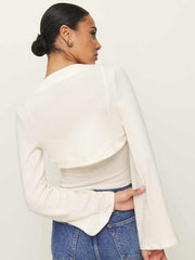 Chloe Knit Shrug Set - Fior Di Latte