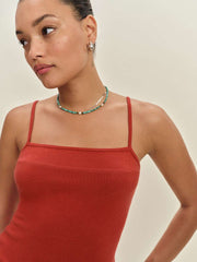 Chloe Knit Shrug Set - Sundried Tomato