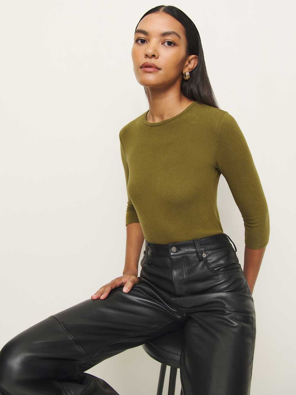 Hazel Knit Top - Pear