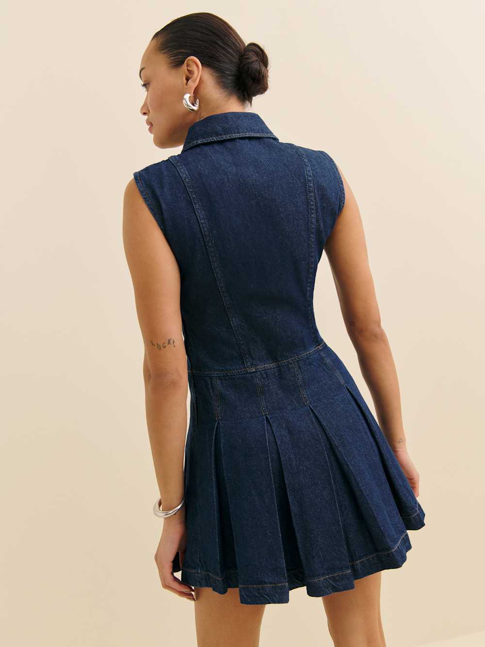 Arella Denim Mini Dress - Flinders