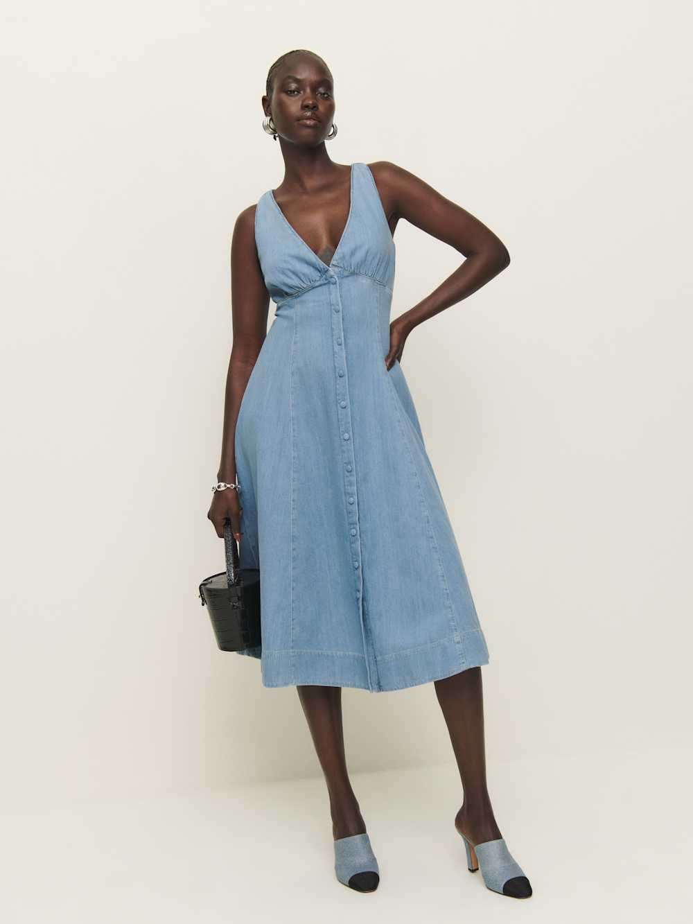 Sebastien Denim Midi Dress - Savannah