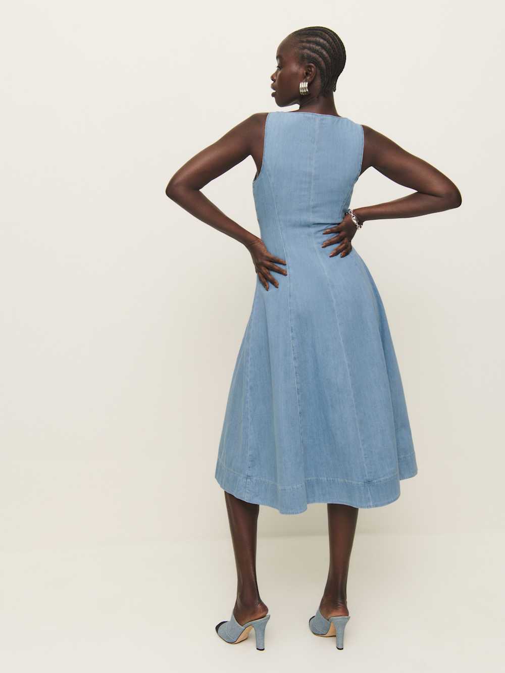 Sebastien Denim Midi Dress - Savannah