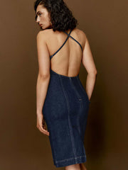 Crosley Denim Midi Dress - Reservoir