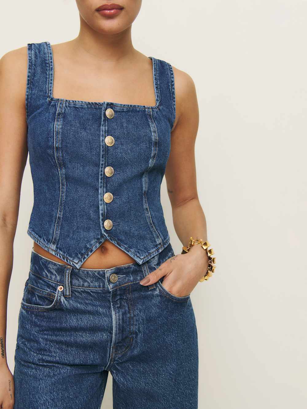 Bo Denim Top - Keila