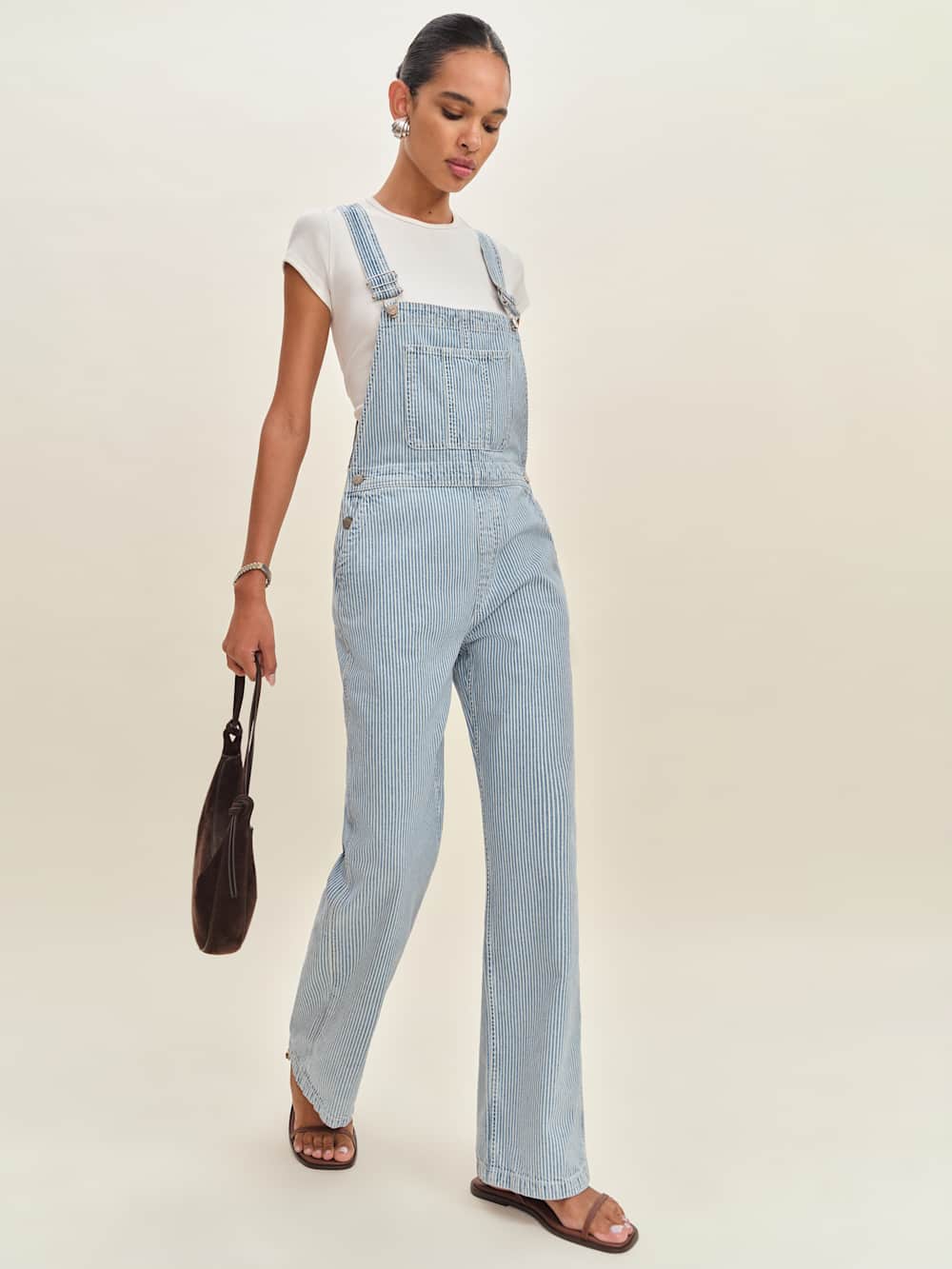 Arlo Denim Overalls - Island Stripe