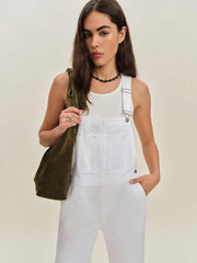 Arlo Denim Overalls - Optic White